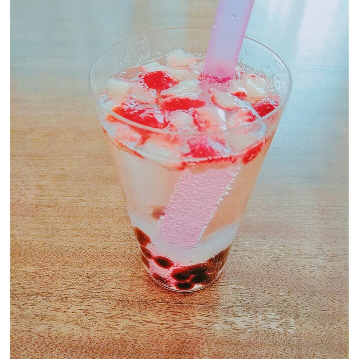 ブラックタピオカソーダ ナタデココ入り レシピ 作り方 By モリボーノ 楽天レシピ